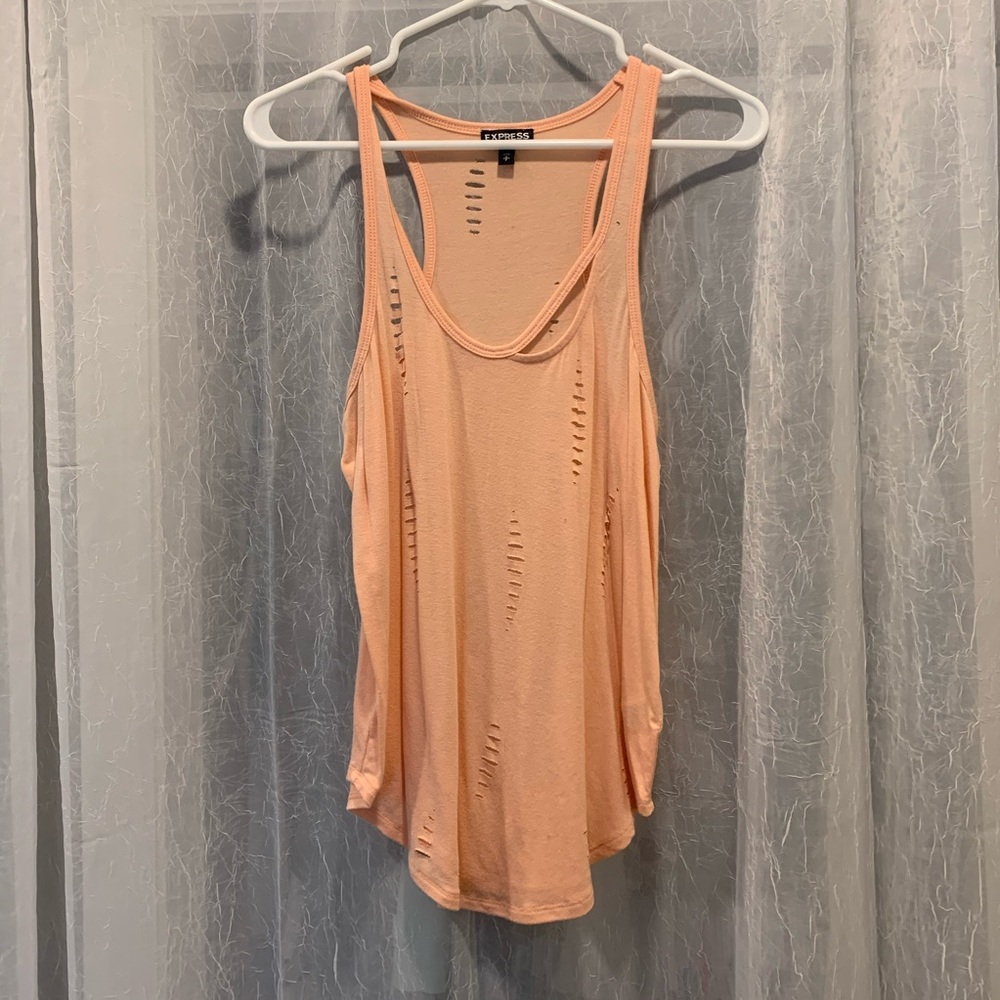 Express coral/orange tank top